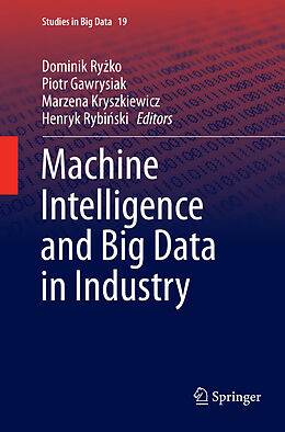 Couverture cartonnée Machine Intelligence and Big Data in Industry de 
