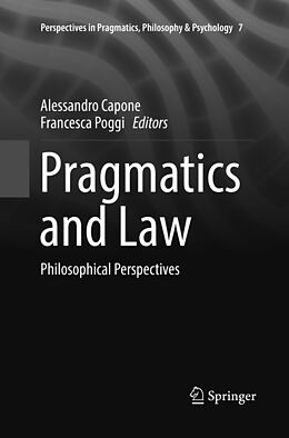 Couverture cartonnée Pragmatics and Law de 