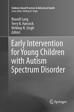 Couverture cartonnée Early Intervention for Young Children with Autism Spectrum Disorder de 