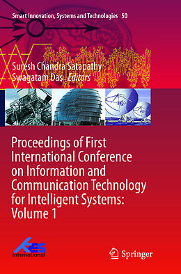 Kartonierter Einband Proceedings of First International Conference on Information and Communication Technology for Intelligent Systems: Volume 1 von 
