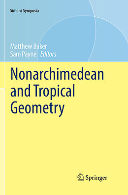 Couverture cartonnée Nonarchimedean and Tropical Geometry de 