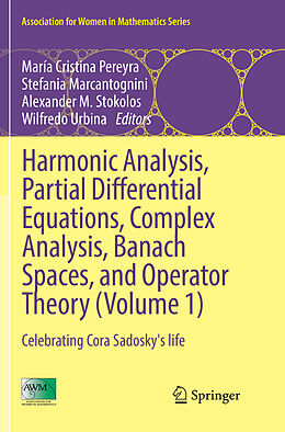 Couverture cartonnée Harmonic Analysis, Partial Differential Equations, Complex Analysis, Banach Spaces, and Operator Theory (Volume 1) de 