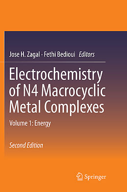 Couverture cartonnée Electrochemistry of N4 Macrocyclic Metal Complexes de 