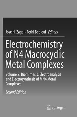 Couverture cartonnée Electrochemistry of N4 Macrocyclic Metal Complexes de 