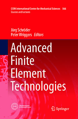 Couverture cartonnée Advanced Finite Element Technologies de 