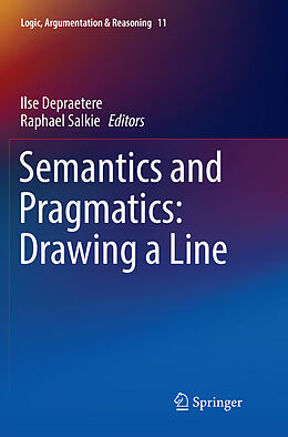 Couverture cartonnée Semantics and Pragmatics: Drawing a Line de 