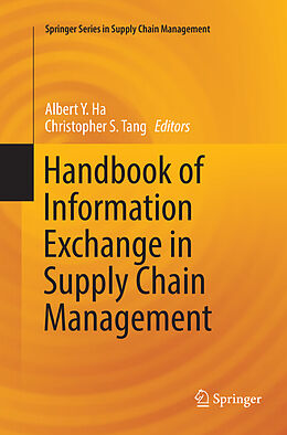 Couverture cartonnée Handbook of Information Exchange in Supply Chain Management de 