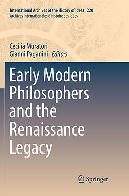 Couverture cartonnée Early Modern Philosophers and the Renaissance Legacy de 