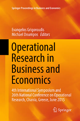 Couverture cartonnée Operational Research in Business and Economics de 