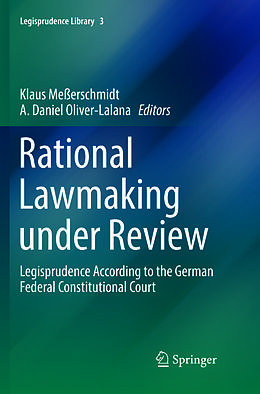 Couverture cartonnée Rational Lawmaking under Review de 