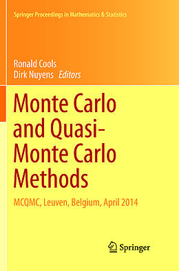 Couverture cartonnée Monte Carlo and Quasi-Monte Carlo Methods de 