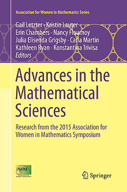 Couverture cartonnée Advances in the Mathematical Sciences de 