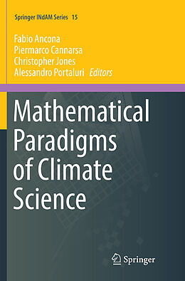 Couverture cartonnée Mathematical Paradigms of Climate Science de 