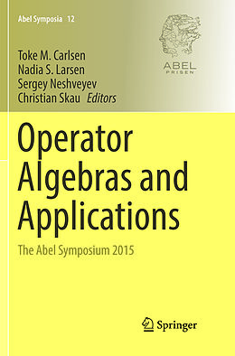 Couverture cartonnée Operator Algebras and Applications de 