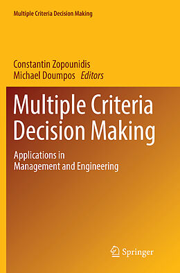 Couverture cartonnée Multiple Criteria Decision Making de 