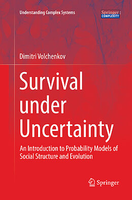 Couverture cartonnée Survival under Uncertainty de Dimitri Volchenkov