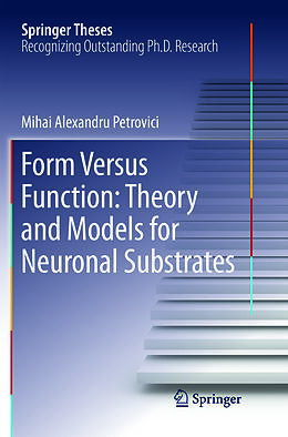 Kartonierter Einband Form Versus Function: Theory and Models for Neuronal Substrates von Mihai Alexandru Petrovici