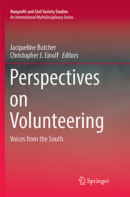 Couverture cartonnée Perspectives on Volunteering de 