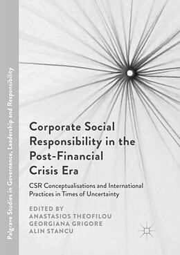 Kartonierter Einband Corporate Social Responsibility in the Post-Financial Crisis Era von 