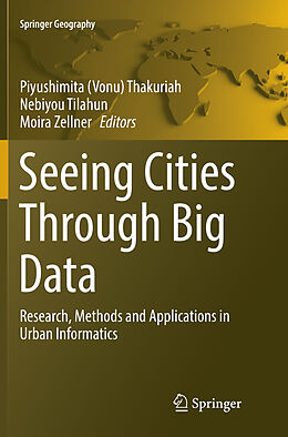 Kartonierter Einband Seeing Cities Through Big Data von 