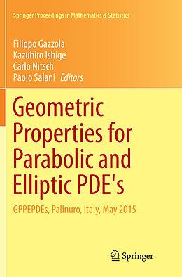 Kartonierter Einband Geometric Properties for Parabolic and Elliptic PDE's von 
