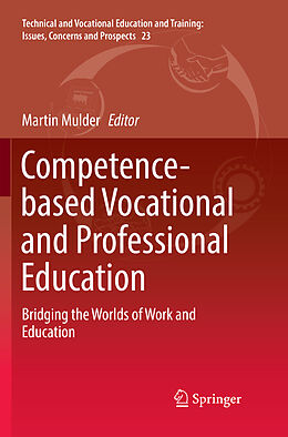 Couverture cartonnée Competence-based Vocational and Professional Education de 