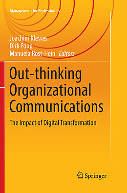 Kartonierter Einband Out-thinking Organizational Communications von 