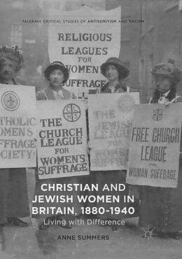 Couverture cartonnée Christian and Jewish Women in Britain, 1880-1940 de Anne Summers