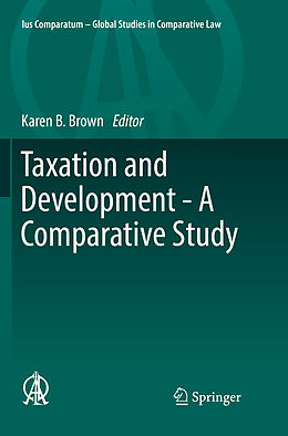 Kartonierter Einband Taxation and Development - A Comparative Study von 