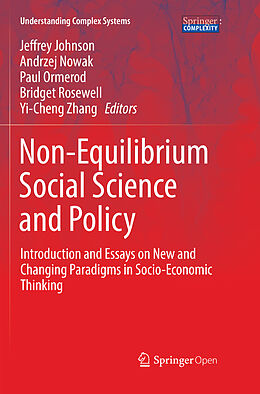 Couverture cartonnée Non-Equilibrium Social Science and Policy de 