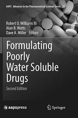 Couverture cartonnée Formulating Poorly Water Soluble Drugs de 