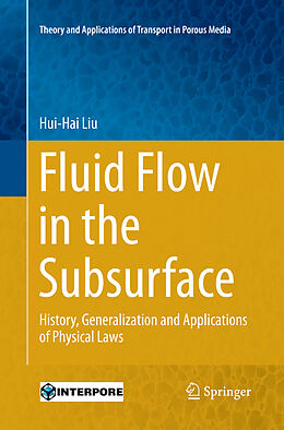 Couverture cartonnée Fluid Flow in the Subsurface de Hui-Hai Liu