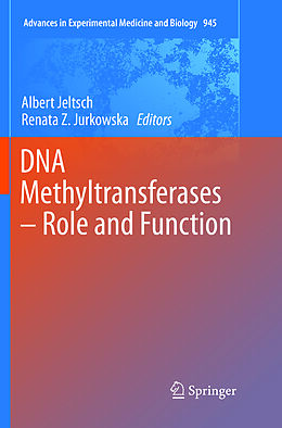 Couverture cartonnée DNA Methyltransferases - Role and Function de 