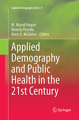 Couverture cartonnée Applied Demography and Public Health in the 21st Century de 