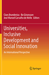 Couverture cartonnée Universities, Inclusive Development and Social Innovation de 