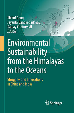 Couverture cartonnée Environmental Sustainability from the Himalayas to the Oceans de 