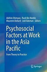 Kartonierter Einband Psychosocial Factors at Work in the Asia Pacific von 