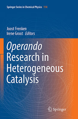 Couverture cartonnée Operando Research in Heterogeneous Catalysis de 