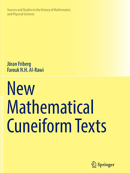 Kartonierter Einband New Mathematical Cuneiform Texts von Farouk N. H. Al-Rawi, Jöran Friberg