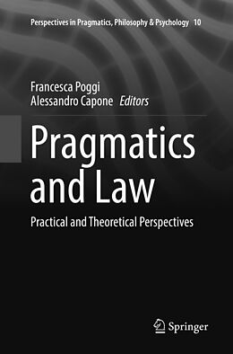 Couverture cartonnée Pragmatics and Law de 