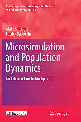 Couverture cartonnée Microsimulation and Population Dynamics de Patrick Sabourin, Alain Bélanger