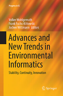 Couverture cartonnée Advances and New Trends in Environmental Informatics de 