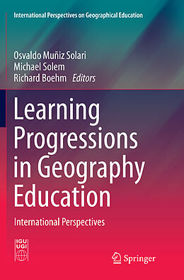 Couverture cartonnée Learning Progressions in Geography Education de 