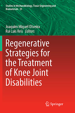 Couverture cartonnée Regenerative Strategies for the Treatment of Knee Joint Disabilities de 