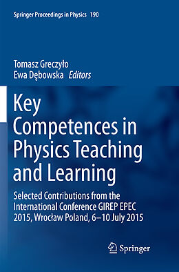 Couverture cartonnée Key Competences in Physics Teaching and Learning de 