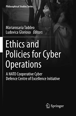 Couverture cartonnée Ethics and Policies for Cyber Operations de 