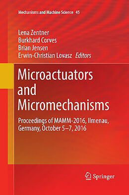 Kartonierter Einband Microactuators and Micromechanisms von 