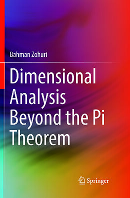 Couverture cartonnée Dimensional Analysis Beyond the Pi Theorem de Bahman Zohuri