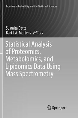 Couverture cartonnée Statistical Analysis of Proteomics, Metabolomics, and Lipidomics Data Using Mass Spectrometry de 