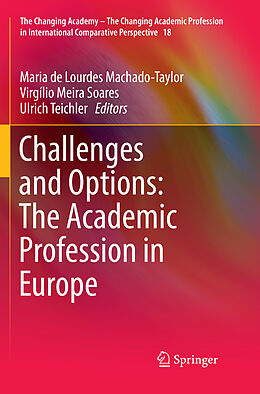 Couverture cartonnée Challenges and Options: The Academic Profession in Europe de 